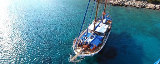 Gulet cruise off the Lycian shore in Turkey
