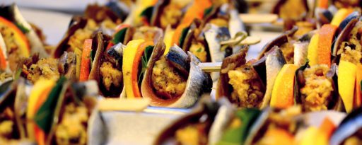 Enjoying delicious Sicilian food on a tour in Sicily