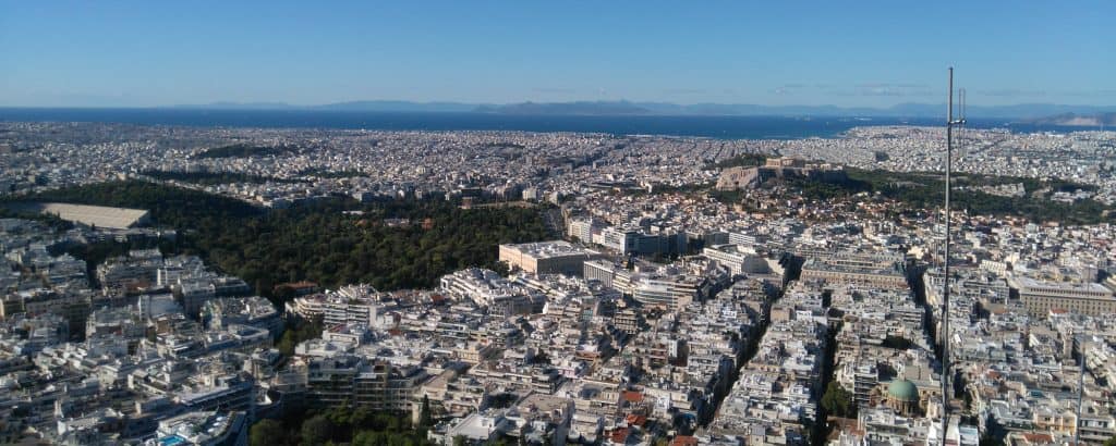 View of Athens from the Lykavitos hill
