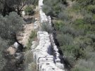 The Delikemer inverted syphon section of the ancient aqueduct to Patara in Turkey