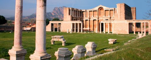 Ancient gymnasium at Sardis in Turkey