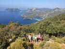 Group walking on the Lycian Way above Ölüdeniz in Turkey