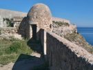 A guerite or covered guard post built into the Fortezza wall at Rethymno in Crete