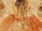 Byzantine fresco in the Drosiani church on Naxos in the Cyclades, Greece
