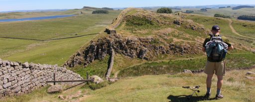 Walking Hadrian's Wall and enjoying the view