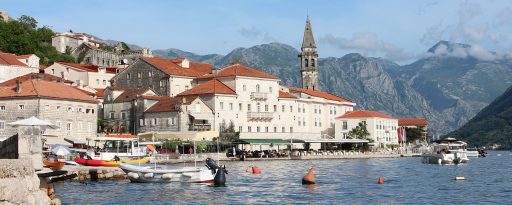 Perast town and Kotor bay Montenegro