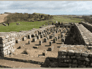 One of the granaries at the Roman fort of Housesteads on Hadrian's Wall