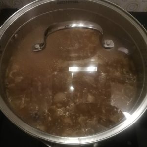 Step 6: simmering away.