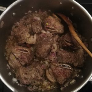 Step 3: the onions have been added.