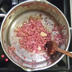 Step 2, a few minutes later: honey, I've shrunk the bacon!