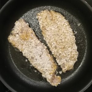 Step 5: Two fillets are frying.