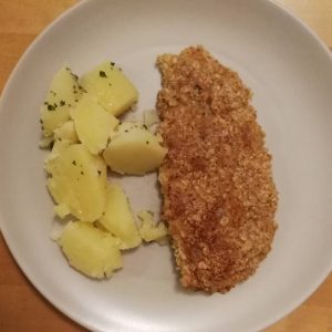 Step 6: It's done, and served with buttered potatoes.