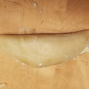 Step 6: Closing the kalitsounia, option A) - but this one is a bit too full! 