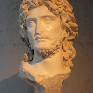 Portrait of Sauromates II of the Bosporan Kingdom, late 2nd century AD, in the Acropolis Museum: a superb example of the continuing high quality of Athenian sculpture. 