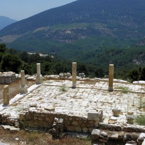 The atrium of the smaller Roman bath.