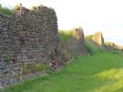 The southern wall of the Roman town at Caerwent in Wales