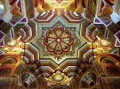 The ceiling of the 19th century Arab Room in Cardiff Castle in Wales