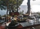 lunch by the sea on the Dalmatian coast of Croatia