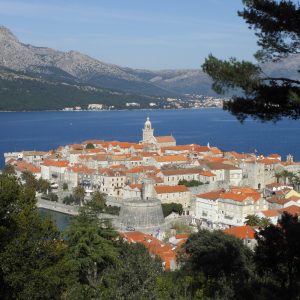 A view of Korčula Town as it looks today.