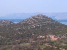 Donja (Lower) Nakovana village in Croatia, as seen from Nakovana Grad.