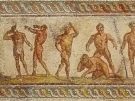 Athletics mosaic in patras Museun