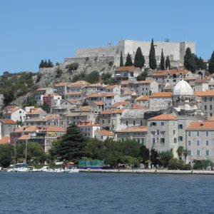 A contemporary view of Šibenik from a similar perspective.