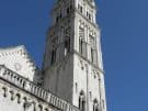 The bell tower of Trogir's cathedral in Croatia