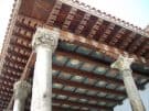 The painted ceiling of the Loža (loggia) in Trogir in Croatia