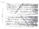 One of the most recently-discovered tablets at Vindolanda on Hadrian's Wall in England: a letter from Masclus, to his commander Verecundus,