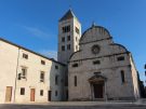 Wide shot of the church and convent of Saint Mary in Zadar in Croatia