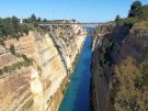 The Corinth canal in Greece