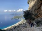 Looking west from the Lycian Way trail towards Gemiler and Karacaören islands, in the middle distance