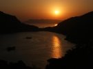 Sunset from the summit of Gemiler island on the Lycian coast of Turkey