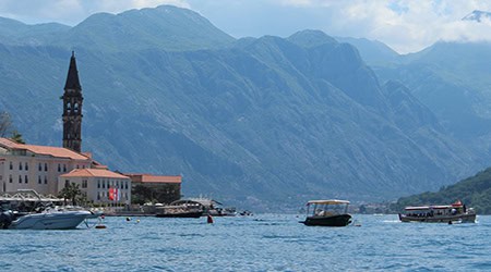 Photo of Perast on Kotor bay in Montenegro