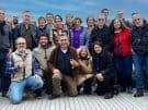 peter sommer travels team and group of guides gathered on a boat on the Bosphorus in Istanbul