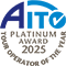 Tour Operator of the year Platinum Award 2025 AITO logo