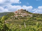 The medieval hilltop town of Motovun in Istria, Croatia