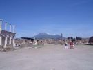 Forum at Pompeii with Mt. Vesuvius in the background