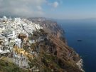 View of Fira, the main town on Santorini in Greec