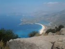 The Ölüdeniz Lagoon in Turkey from the Lycian Way, high above