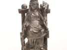 Silver statuette of the Romano-Egyptian goddess Isis-Fortuna, part of a group of objects found with the so-called Porta Nola Girl, who was found near the Nola Gate with a group of refugees who had tried to take shelter in the cemetery.