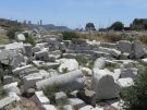 Remains of an Early Christian basilica church in the agora of Knidos in Turkey