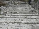 One of the main streets of ancient Knidos in Turkey, beautifully paved with marble