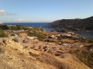View of the central part of Knidos in Turkey, with the isthmus and both harbours in the background