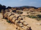 A fallen antlantid from the Temple of Zeus at Agrigento/Akragas in Siciy