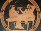 Persephone and Hades as a married couple on a 5th century BC Athenian vase in the British Museum (London).