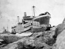 The SS River Clyde, deliberately run aground at Cape Helles.