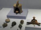 A collection of oil lamps from Priene, in the museum at Miletus, in Turkey.