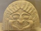Gorgon's head belonging to a 6th century BC roof decoration, probably from a shrine or public building.