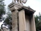 The grave of Dionysios of Kollytos, dual citizen of Athens and Samos, crowned by a mighty bull.